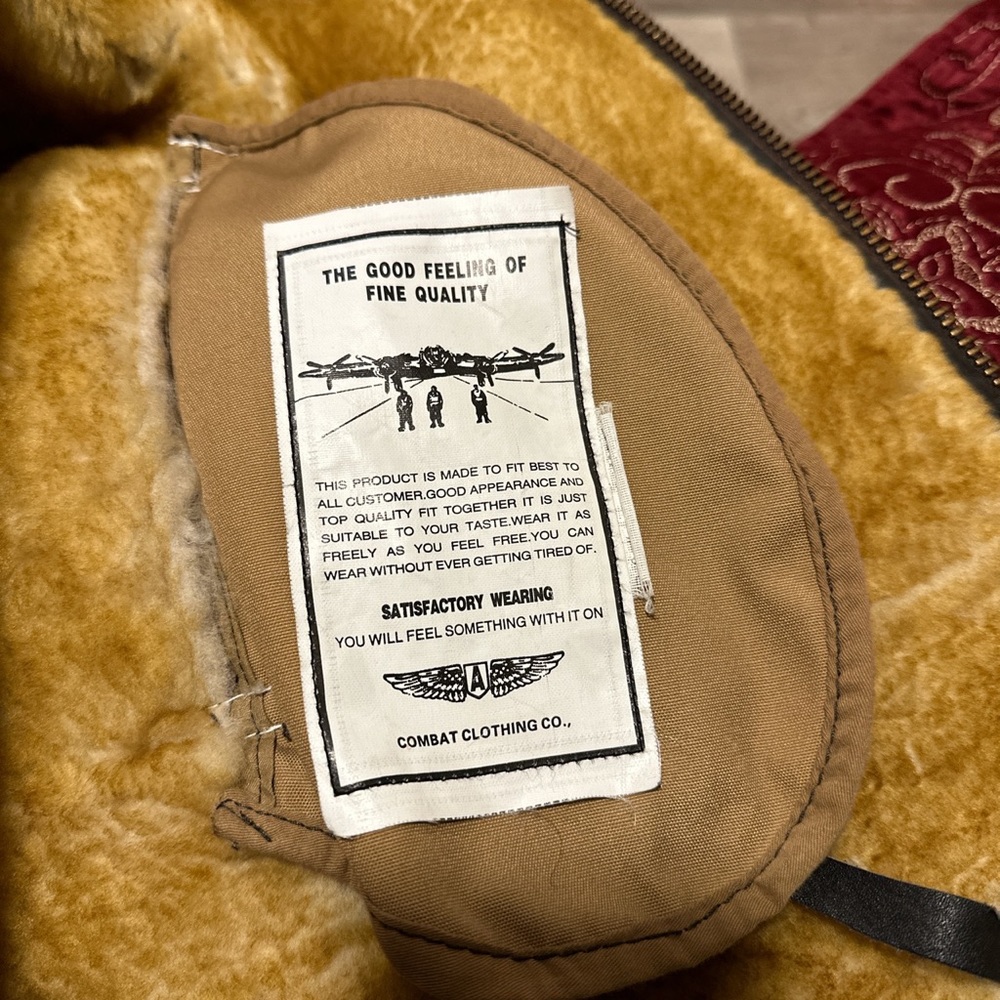 Vintage 80s US Air Force Jacket - Authentic Leather and Fur - Picture 5 of 5